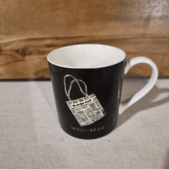 Lenox Kate Spade Things We Love News Well-Read Tote Mug - Picture 1 of 4
